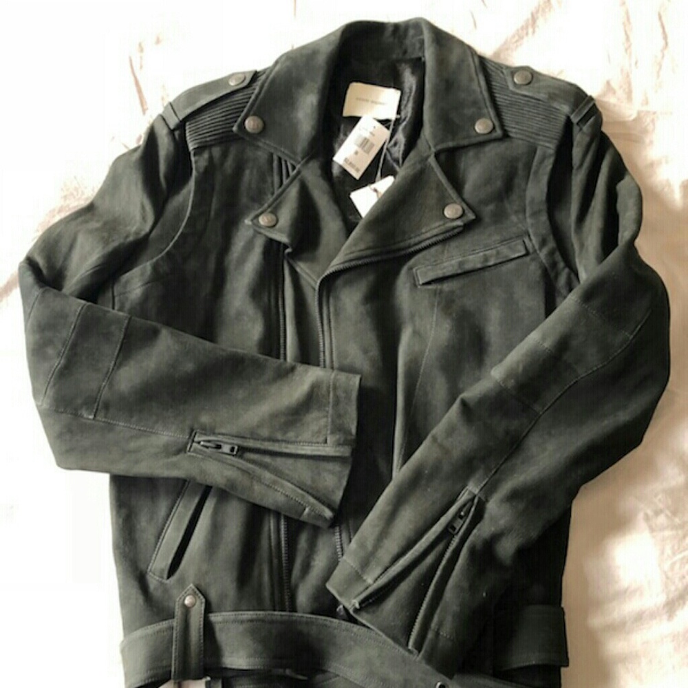 (High End Designer) Pierre Balmain Leather Jacket/